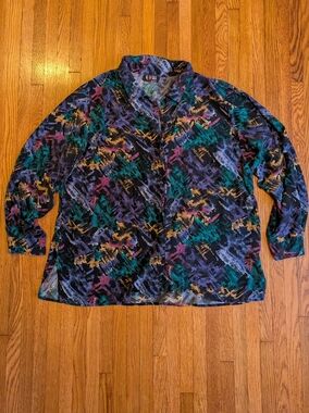 Vintage Silk Button Down Shirt